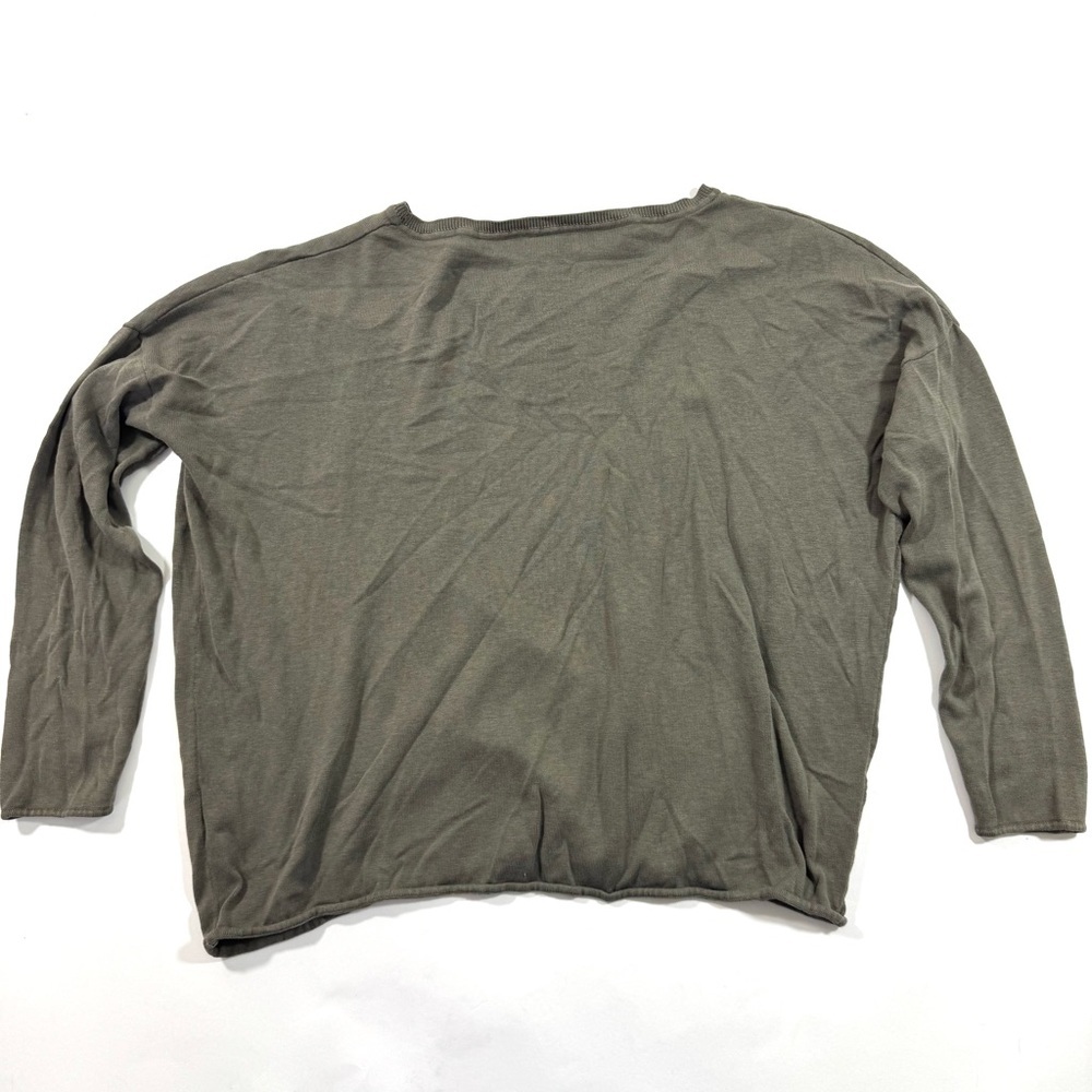 Garnet Hill Boxy Fit Sweater Silk Blend Slouchy - Picture 2 of 6